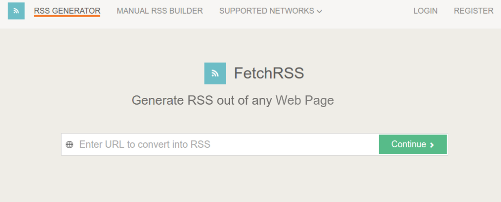 RSS Feed Generator FetchRSS